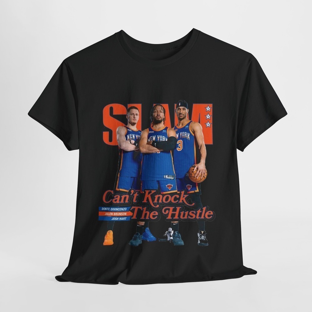 Knicks Stars Trio Jalen Brunson Josh Hart And Donte Divincenzo Slam Tshirt